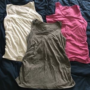 A:glow maternity tank tops- bundle of three NWOT